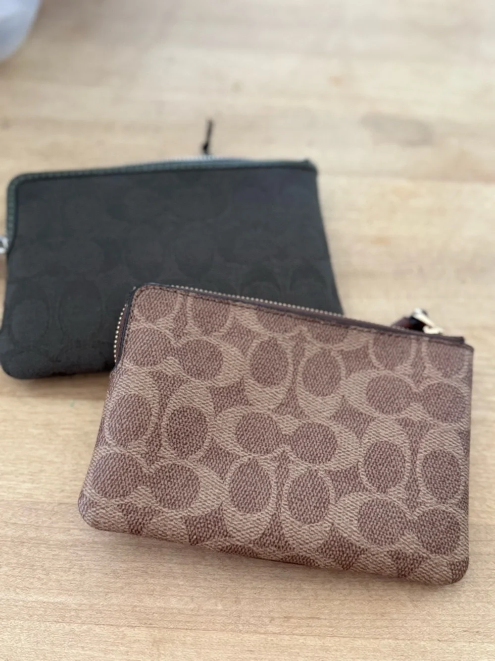 Coach Black and Brown Signature Wristlet Duo - Picture 2 of 3